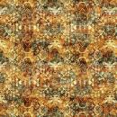 Patchworkbaumwolle Textured Leaf Medallion von Quilting Treasure